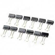 Binder Clip / 19mm, 12pcs x 1pkt